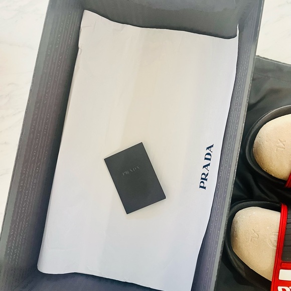 NWT Prada Linea Rossa Slide Sandals 11 US - Picture 10 of 14